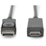 Digitus Cavo adattatore DisplayPort > HDMI 4K Nero