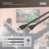 Digitus Cavo di collegamento HDMI Ultra High Speed, con Ethernet, UHD 8K Nero