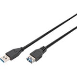 Digitus Cavo di prolunga USB 3.2 Gen 1, connettore USB-A > presa USB-A Nero