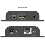 Digitus Set extender HDMI IP PoE, Estensione HDMI Nero