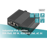 Digitus Splitter PoE Ethernet Gigabit, Industriale, 60 W 