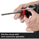 EINHELL Martello perforatore a batteria professionale TP-HD 18/26 Li BL - Solo, 18 Volt, Trapano a percussione rosso/Nero