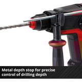 EINHELL Martello perforatore a batteria professionale TP-HD 18/26 Li BL - Solo, 18 Volt, Trapano a percussione rosso/Nero