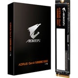 GIGABYTE AORUS Gen4 5000E 1 TB M.2 PCI Express 4.0 NVMe 3D TLC NAND, Disco a stato solido Nero, 1 TB, M.2, 5000 MB/s
