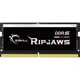 G.Skill Ripjaws F5-5200S3838A16GX1-RS memoria 16 GB 1 x 16 GB DDR5 5200 MHz Nero, 16 GB, 1 x 16 GB, DDR5, 5200 MHz, 262-pin SO-DIMM