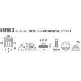 High Peak Tenda a cupola Narvik 3 blu/grigio scuro