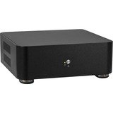 Inter-Tech ITX A60 Mini Tower Nero 60 W, Case HTPC Nero, Mini Tower, PC, Nero, ITX, Alluminio, 4 cm