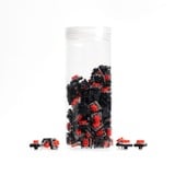 Keychron Set di interruttori meccanici rossi a profilo basso, Interruttore a pulsante trasparente