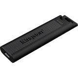 Kingston DataTraveler Max unità flash USB 512 GB USB tipo-C Nero Nero, 512 GB, USB tipo-C, 1000 MB/s, Lamina di scorrimento, 12 g, Nero