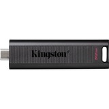 Kingston DataTraveler Max unità flash USB 512 GB USB tipo-C Nero Nero, 512 GB, USB tipo-C, 1000 MB/s, Lamina di scorrimento, 12 g, Nero