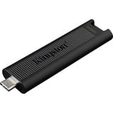 Kingston DataTraveler Max unità flash USB 512 GB USB tipo-C Nero, Chiavetta USB Nero, 512 GB, USB tipo-C, 1000 MB/s, Lamina di scorrimento, 12 g, Nero