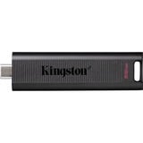 Kingston DataTraveler Max unità flash USB 512 GB USB tipo-C Nero, Chiavetta USB Nero, 512 GB, USB tipo-C, 1000 MB/s, Lamina di scorrimento, 12 g, Nero