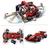 LEGO City 60443 Pit Stop e Meccanici con Monoposto Ferrari F1 - Officina, Macchina Giocattolo e Accessori, Giochi Bambini 6+, Giochi di costruzione Macchina Giocattolo e Accessori, Giochi Bambini 6+, Set da costruzione, 6 anno/i, Plastica, 322 pz, 600 g