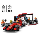 LEGO City Pitstop e meccanici con monoposto Ferrari F1®, Giochi di costruzione Set da costruzione, 6 anno/i, Plastica, 322 pz, 600 g