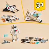LEGO Creator 31134 Space Shuttle, Set 3 in1 con Astronauta e Astronave Giocattolo, Giochi per Bambini 6+ Idea Regalo Creativa, Giochi di costruzione Set 3 in1 con Astronauta e Astronave Giocattolo, Giochi per Bambini 6+ Idea Regalo Creativa, Set da costruzione, 6 anno/i, Plastica, 144 pz, 209 g
