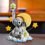 LEGO Elefante bebé fluttuante, Giochi di costruzione Kit di Modellismo per Adulti, Figura di Animale e Accessori, Regalo Neogenitori, Set da costruzione, 18 anno/i, Plastica, 402 pz, 488 g