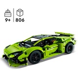 LEGO Technic 42161 Lamborghini Huracán Tecnica, Modellino di Auto da Costruire, Macchina Giocattolo per Bambini, Giochi di costruzione Modellino di Auto da Costruire, Macchina Giocattolo per Bambini, Set da costruzione, 9 anno/i, Plastica, 806 pz, 1,05 kg