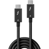 Lindy 31120 Cavo Thunderbolt 1 m 40 Gbit/s Nero Nero, Maschio, Maschio, 1 m, Nero, Nickel/Oro, 40 Gbit/s