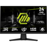 MSI MAG 244F Monitor PC 59,9 cm (23.6") 1920 x 1080 Pixel Full HD LCD Nero, Monitor di gioco Nero, 59,9 cm (23.6"), 1920 x 1080 Pixel, Full HD, LCD, 0,5 ms, Nero