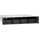 QNAP TS-877XU-RP NAS Armadio (2U) Collegamento ethernet LAN Nero, Grigio 2600 NAS, Armadio (2U), AMD Ryzen™ 5, 2600, Nero, Grigio