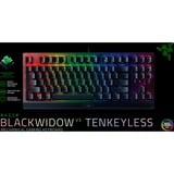 Razer Blackwidow V3 tastiera USB QWERTZ Tedesco Nero, Tastiera da gioco Nero, Full-size (100%), USB, Interruttore a chiave meccanica, QWERTZ, LED RGB, Nero