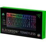 Razer Blackwidow V3 tastiera USB QWERTZ Tedesco Nero, Tastiera da gioco Nero, Full-size (100%), USB, Interruttore a chiave meccanica, QWERTZ, LED RGB, Nero