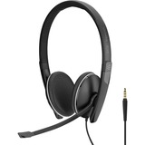 Sennheiser ADAPT 165 Cuffia Padiglione auricolare Connettore 3.5 mm Nero, Headset Nero, Cuffia, Padiglione auricolare, Chiamate e musica, Nero, Stereofonico, Nero