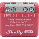 Shelly 1PM Mini Gen4, Relè rosso