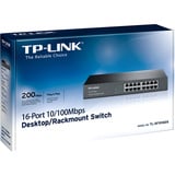 TP-Link TL-SF1016DS switch di rete Non gestito Fast Ethernet (10/100) 1U Nero, Interruttore Nero, Non gestito, Fast Ethernet (10/100), Montaggio rack, 1U