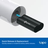 TP-Link Tapo A100 Batteria Nero, Batteria, Universale, Nero, TP-Link, Tapo C420, Tapo C400, Tapo D230, Litio