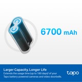 TP-Link Tapo A100, Batteria Nero