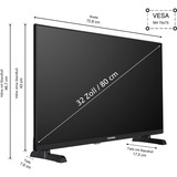 Telefunken XH32TO750S, Televisore LED Nero