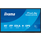 iiyama TE6512MIS-B4AG visualizzatore di messaggi Pannello piatto interattivo 165,1 cm (65") LCD Wi-Fi 400 cd/m² 4K Ultra HD Nero Touch screen Processore integrato Android 24/7, Public Display Nero (opaco), Pannello piatto interattivo, 165,1 cm (65"), LCD, 3840 x 2160 Pixel, Wi-Fi, 24/7