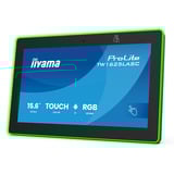 iiyama TW1625LASC-B3PNR visualizzatore di messaggi Pannello piatto interattivo 39,6 cm (15.6") LED Wi-Fi 450 cd/m² Full HD Nero Touch screen Processore integrato Android 24/7, Monitor LED Nero (opaco), Pannello piatto interattivo, 39,6 cm (15.6"), LED, 1920 x 1080 Pixel, Wi-Fi, 24/7