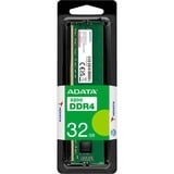 ADATA Premier memoria 32 GB 1 x 32 GB DDR4 288-pin DIMM verde, 32 GB, 1 x 32 GB, DDR4, 3200 MHz, 288-pin DIMM