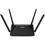 ASUS RT-AX53U router wireless Gigabit Ethernet Dual-band (2.4 GHz/5 GHz) Nero Nero, Wi-Fi 6 (802.11ax), Dual-band (2.4 GHz/5 GHz), Collegamento ethernet LAN, 3G, Nero, Router da tavolo