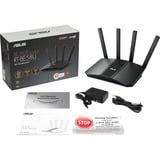 ASUS RT-BE58U router wireless 2.5 Gigabit Ethernet Dual-band (2.4 GHz/5 GHz) Nero Wi-Fi 7 (802.11be), Dual-band (2.4 GHz/5 GHz), Collegamento ethernet LAN, Nero, Router da tavolo