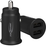 Ansmann In-Car-Charger CC212, Caricabatterie Nero