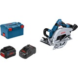 Bosch GKS 18V-70 L PROFESSIONAL 19 cm Alluminio, Nero, Blu 5000 Giri/min 1800 W, Sega circolare blu/Nero, Legno, Alluminio, Nero, Blu, Senza spazzola, Sovraccarico, 19 cm, 5000 Giri/min