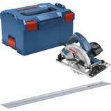 Bosch GKS 65 GCE + FSN 1400 19 cm Nero, Blu 5000 Giri/min 1800 W, Sega circolare blu, Legno, Nero, Blu, Senza spazzola, 19 cm, 5000 Giri/min, 6,5 cm