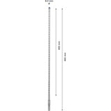 Bosch SDS plus-7X 1 pz, Trapano Martello perforatore, 8 mm, 465 mm, Mattone, Cemento, Calcestruzzo duro, Pietra naturale, Arenaria, Pietra, 40 cm, SDS-plus