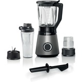 Bosch Serie 4 MMB6177S Frullatore VitaPower Serie | 4 1200 W Argento, Mixer stand argento/Nero, Frullatore da tavolo, 1,5 L, Funzione PULSE, Tritaghiaccio, 1 m, 1200 W