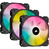 Corsair SP120 RGB ELITE Case per computer Ventilatore 12 cm Nero 3 pz, Ventola Nero/trasparente, Ventilatore, 12 cm, 400 Giri/min, 1500 Giri/min, 18 dB, 47,7 pdc/min