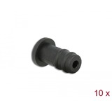 DeLOCK 60251 copertura antipolvere per porta 10 pz 3,5 mm Nero, 3,5 mm, Elastomero Termoplastico (TPE), Nero, Smartphone, 3,7 mm, 8 mm