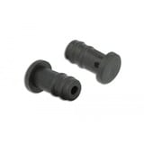 DeLOCK 60251 copertura antipolvere per porta 10 pz 3,5 mm, Cappuccio di protezione Nero, 3,5 mm, Elastomero Termoplastico (TPE), Nero, Smartphone, 3,7 mm, 8 mm