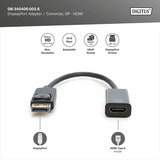 Digitus Adattatore / Convertitore da DisplayPort a HDMI Nero