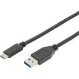 Digitus Cavo di collegamento USB 3.2 Gen 2 USB-A > USB-C Nero