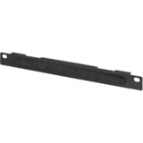 Digitus Condotto del cavo 254mm (10"), Instradamento dei cavi Nero, Pannello di gestione del cavo, Nero, Acciaio, 0.5U, Turchia, 25,4 cm (10")