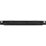 Digitus Condotto del cavo 254mm (10"), Instradamento dei cavi Nero, Pannello di gestione del cavo, Nero, Acciaio, 0.5U, Turchia, 25,4 cm (10")