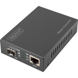 Digitus Convertitore di media 10 Gigabit, Media Converter Nero